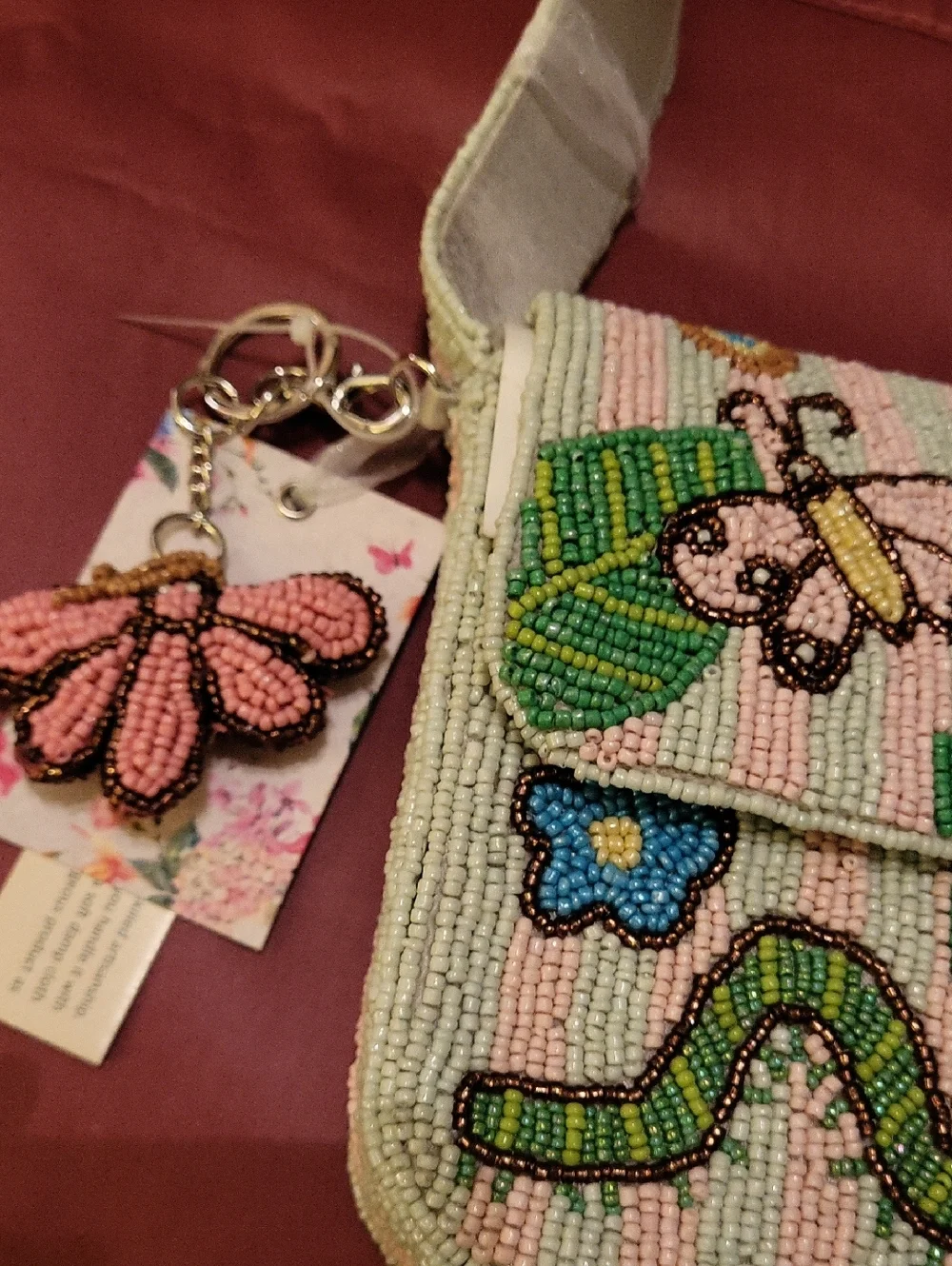 Handcrafted In India Insect Beaded Bnwt Ma Bug - Picture 3 of 6